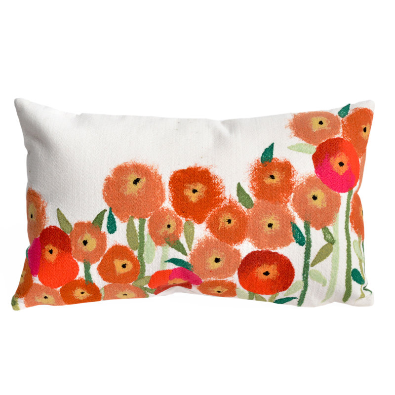  Poppies Outdoor Rectangular Pillow Cover & Insert