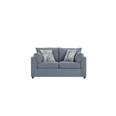65" Upholstered Dexter Loveseat with Margo Pillows