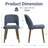  Upholstered Dining Side Chairs with Wood Legs Set Of 4-28864499
