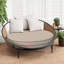 Decorative Indoor Outdoor Waterproof Round Cushion Cover, Patio Bar Stool UV Resistant Seat Cover-112312045