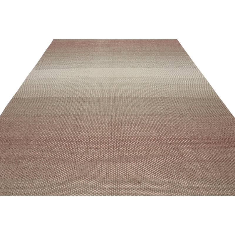 Hand Woven Cotton and Wool Area Rug