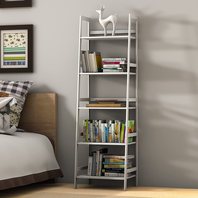 5 Tier Bookcase Home Office Open Bookshelf Tall Bookshelf
