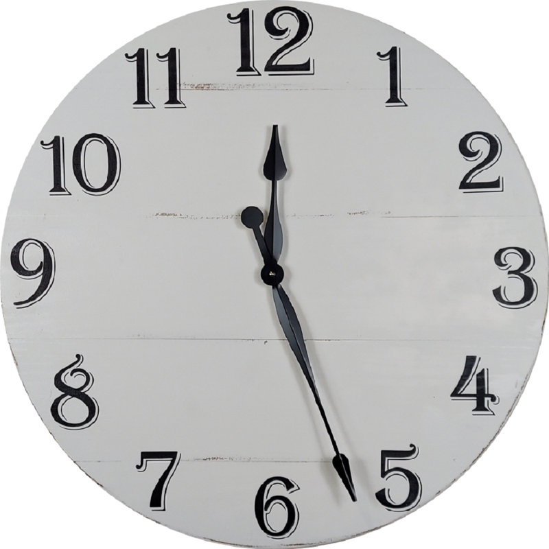 Abdoullah Wood Wall Clock, Medium