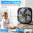 20'' Box Fan Portable Floor Fan Window Fan With 3 Speed Settings & Knob Control