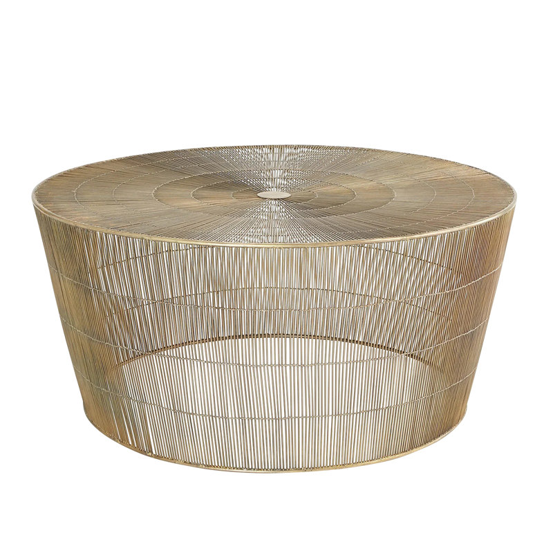Radiance Coffee Table-Antique Brass