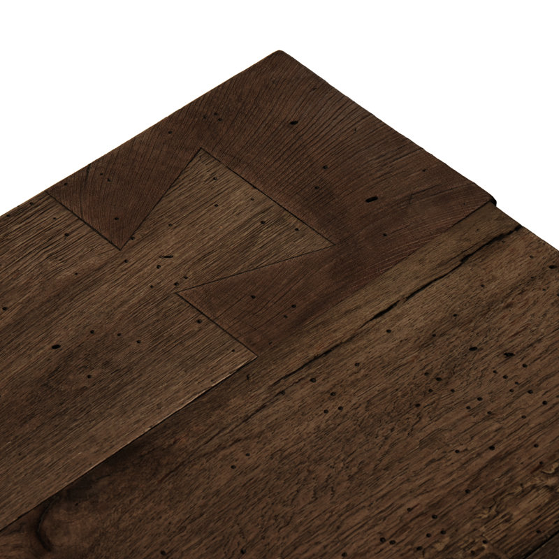 Abaso Coffee Table, Ebony Rustic Wormwood Oak