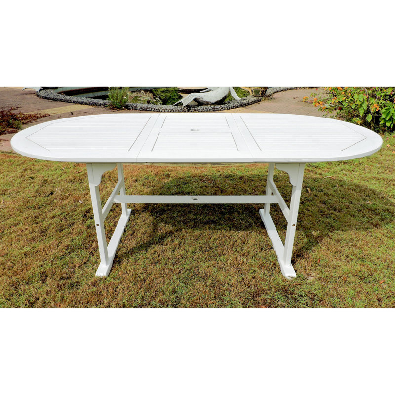 Table de salle à manger Clemmons, Blanc antique
