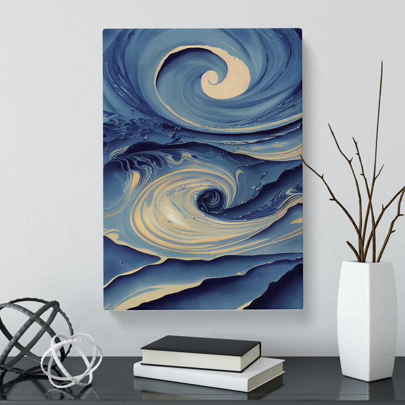 CAN-V0523-1623X Ocean Sea Abstract Art Vol.5 - Wrapped Canvas Print, 50cm H x 35cm W x 3cm D