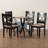 Baxton Studio Rita Modern Grey And Dark Brown Finished Wood 5-Piece Dining Set-810983444