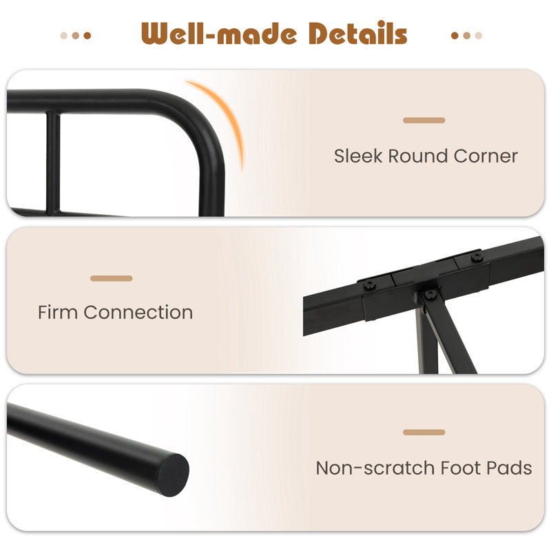 Mohler Metal Open-Frame Bed, Twin