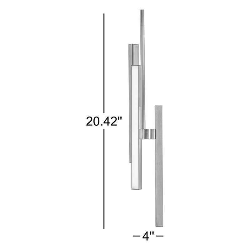Adala 3 - Light LED Unique/Statement Pendant, Satin Nickel
