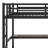 Metal Loft Bed With Power Outlet And LED Lighted