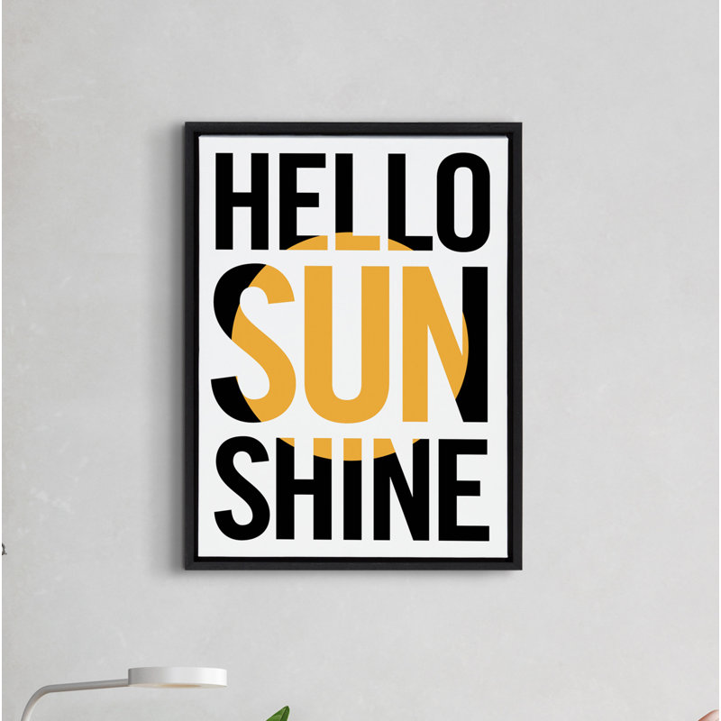 «Hello Sunshine» par Rocket Jack, reproduction d'art sur toile encadrée