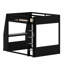 Lit superposé de jeu avec bureau intégré, tablettes de rangement, charge USB et lumière DEL-359398905-359398906