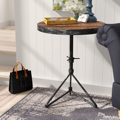 Grasha Solid Wood Top End Table