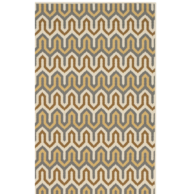 Tapis intérieur / extérieur brun / gris / beige Kelston