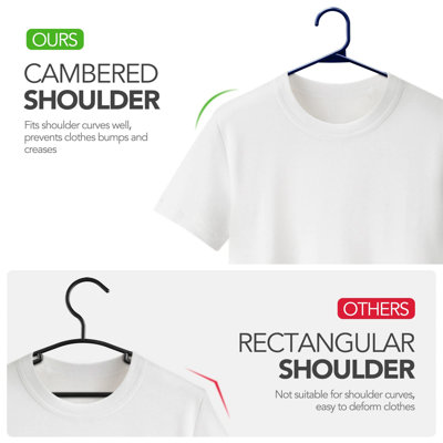 Nitosha Plastic Non-Slip Standard Hanger