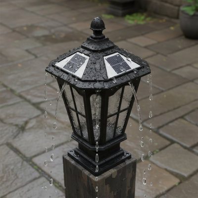 Black Aluminum Outdoor Pole Light