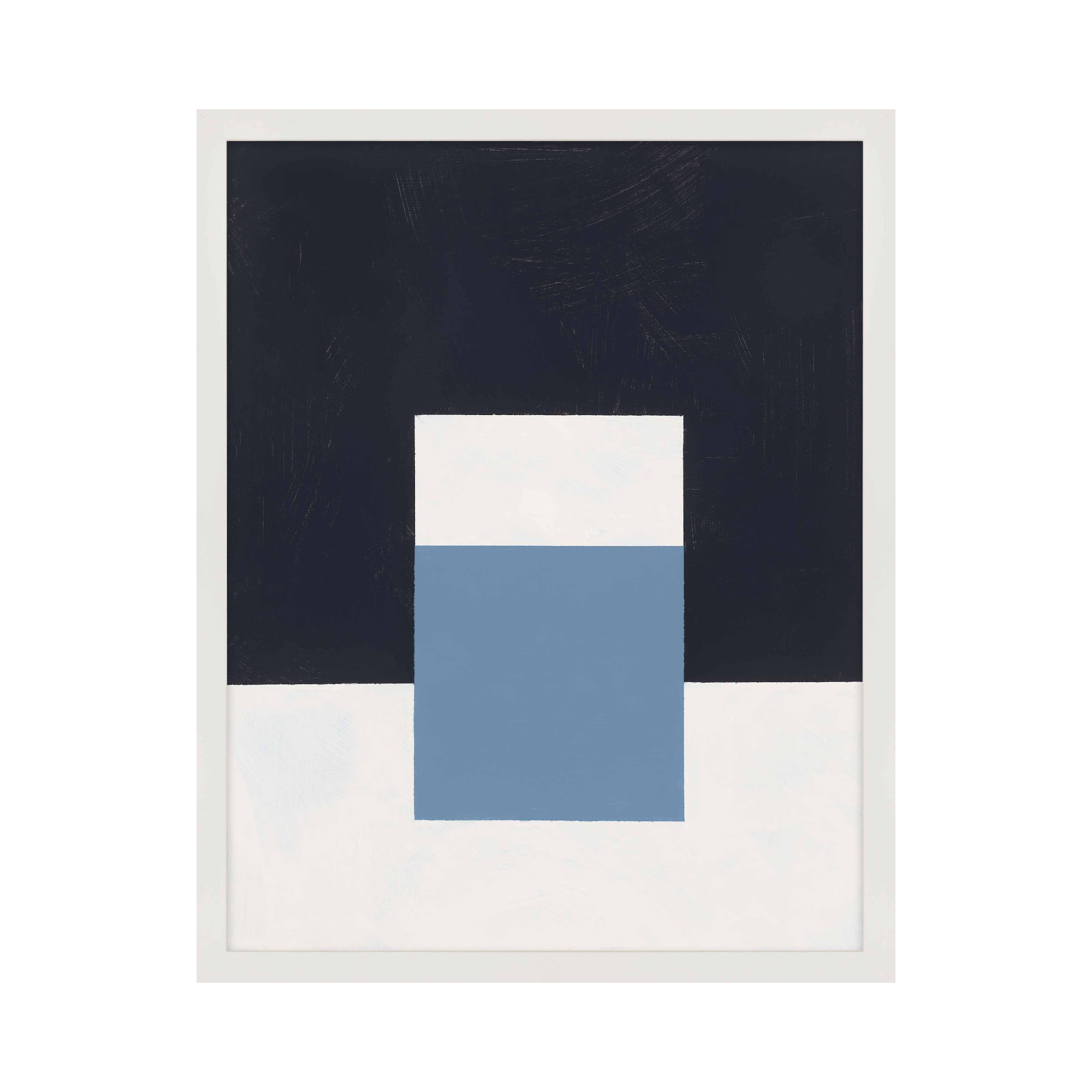 Square Sky by Robert Kamnatnik, 20" H x 16" W x 1.25" D, White Framed Paper