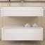 Meuble-lavabo mural simple 48 po avec plateau en marbre-958305603