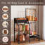 Support de rangement à 3 niveaux et 12 crochets fixes, rangement pour sac à dos visible, support de rangement compact pour la maison, garde-robe