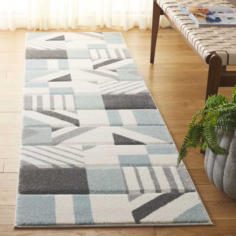 Jeromie Performance Geometric Rug, Runner 2'3" x 8'
