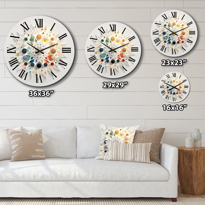 Horloge murale en métal, Très grand