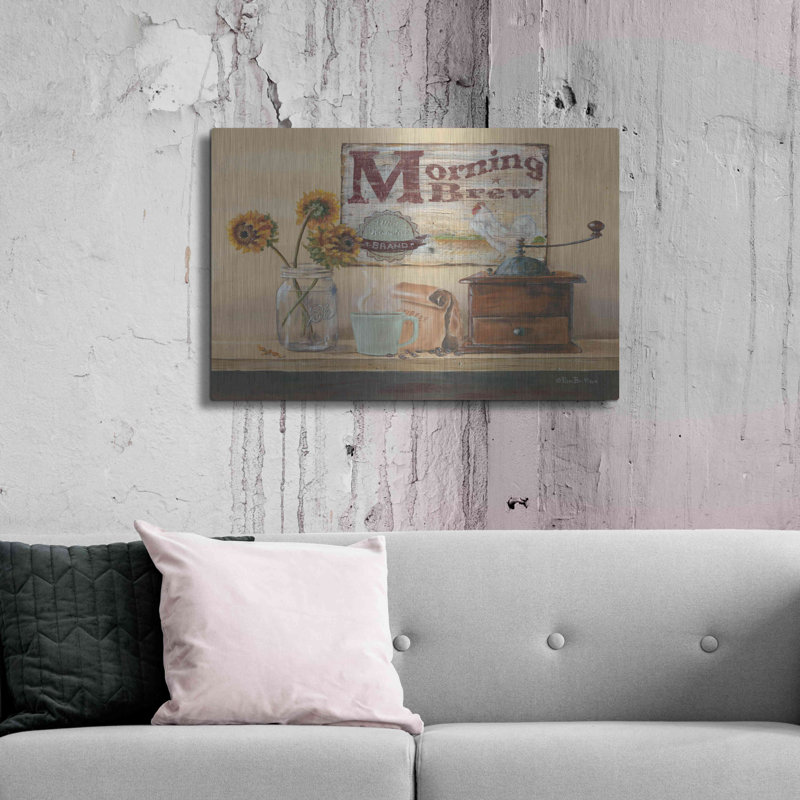 Luxe Morning Art «Morning Brew» par Pam Britton, Meta «Morning Brew» par Pam Britton