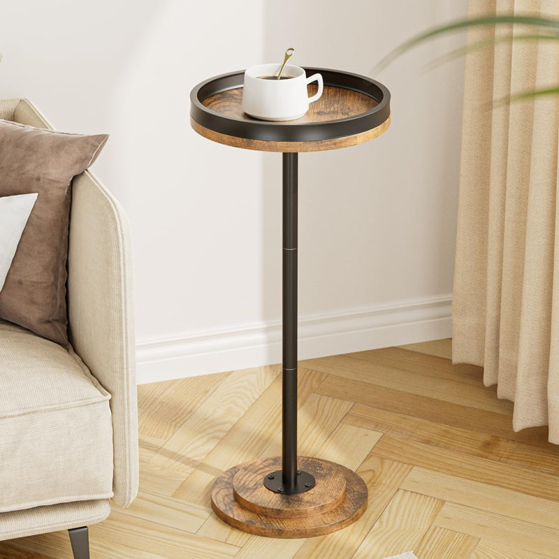 Table d'appoint ronde en métal