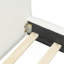 Lit plateforme tapissier avec tête de lit épaisse Boucle, pieds en bois massif, blanc-641353158-641353178