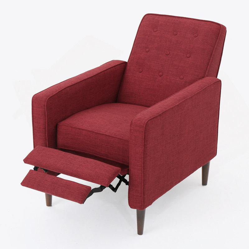 Fauteuil inclinable, Tissu rouge