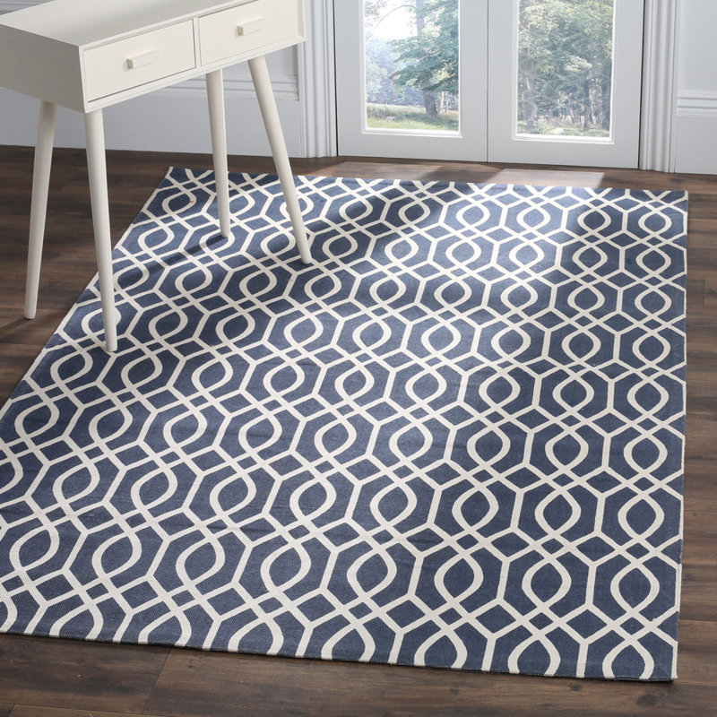 Holsworthy Cedar Brook Hand Loomed Cotton Geometric Rug, Rectangle 3' x 5'