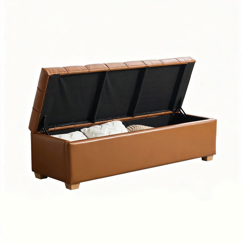 Banc de rangement capitonné en 60 po