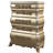 Victoria 5-Drawer Cabriole Chest, Gold Finish-110744222