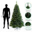 Arbre de Noël articulé artificiel pré-éclairé 6 pi avec support pliable