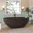 61'' Freestanding Soaking Solid Surface Bathtub-121671844