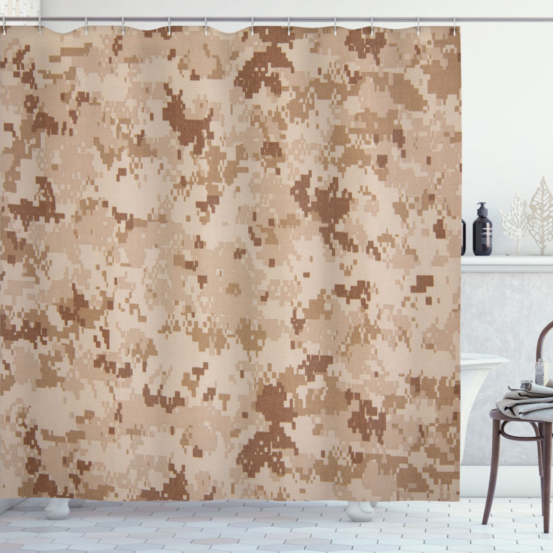Shower Curtain with Hooks Included, 84" H x 69" W