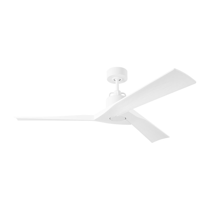 Alma Smart Downrod Ceiling Fan, Matte White, Matte White