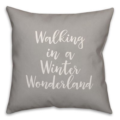  Coussin Walking in a Winter Wonderland