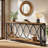Extra Long Industrial Console Table, 70.9'' 2-Tier Sofa Table with Storage Shelf for Entryway or Hallway