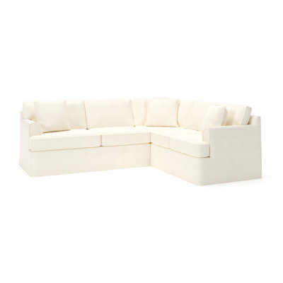 Conradina 2-Piece Slipcovered Sectional by Birch Lane