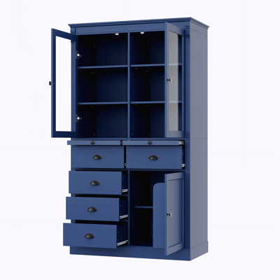Vitrine avec portes vitrées