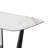 Rectangular Dining Table With Metal Trestle Legs-1102267021
