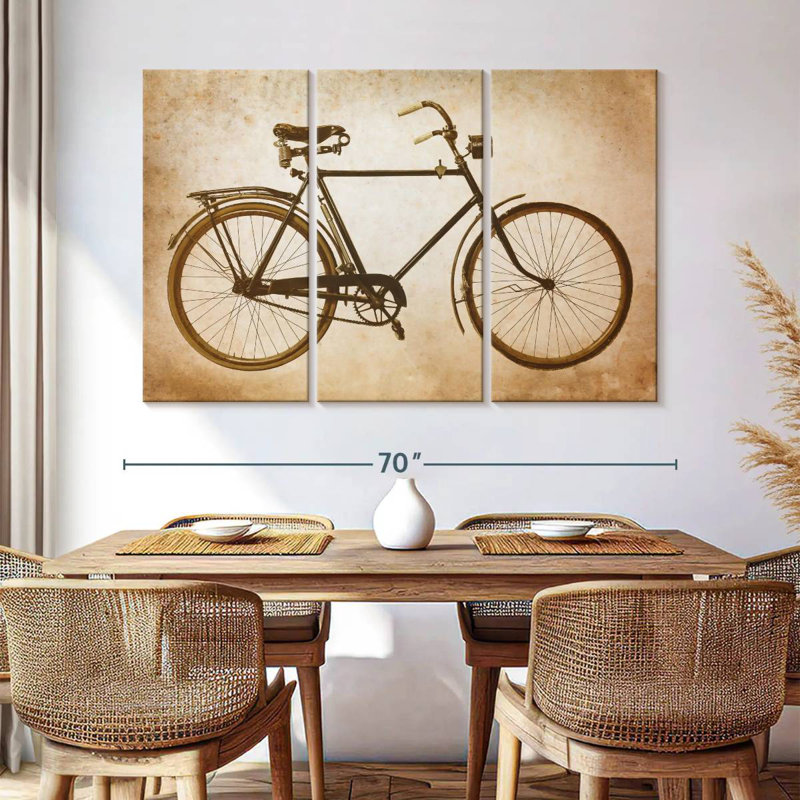 Mehar Sepia Bike, 42" H x 65" W