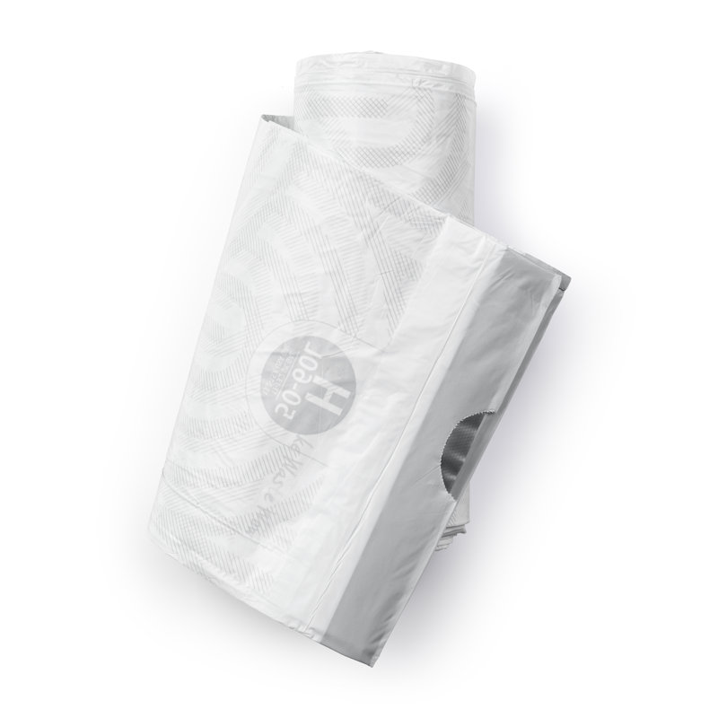 Brabantia PerfectFit Trash Bags, Code H, 13.2-16 Gallon (50-60L), 120 Trash Bags