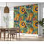 Murale abstraite Surat Peel & Stick - motif floral moderne-106363081
