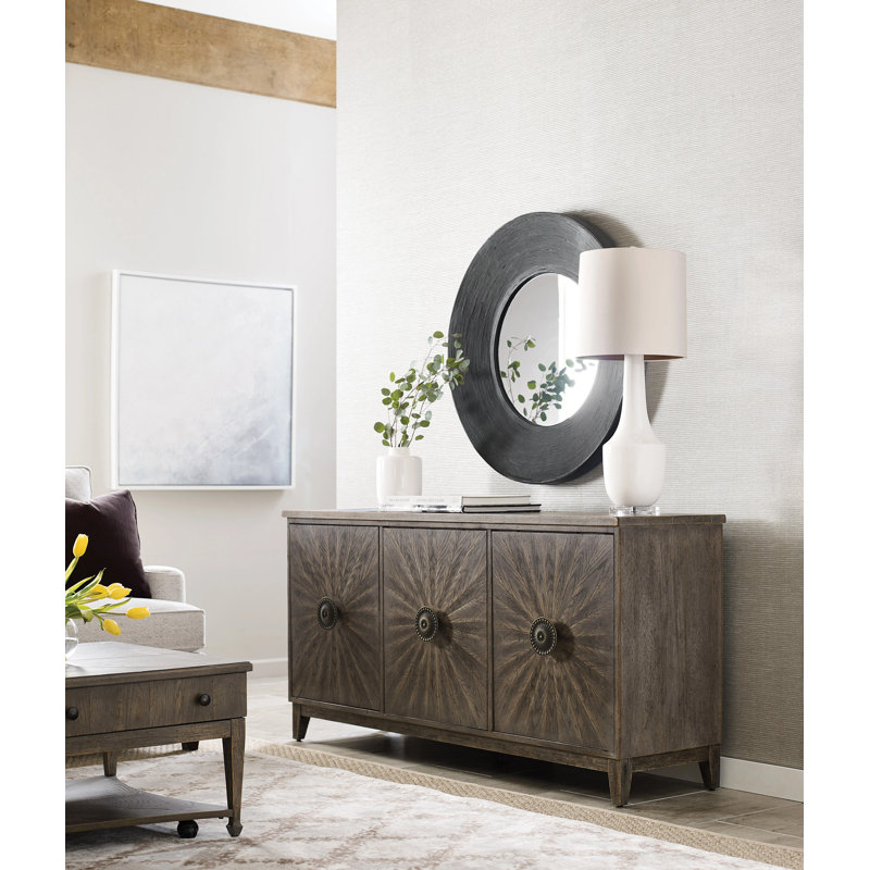 Davaya Unfinished TV Stand with Fireplace Included