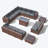 12 - Person Outdoor Seating Group With Cushions-541184554