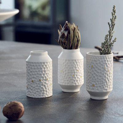 Mini vases en porcelaine Constellations - ensemble de 3