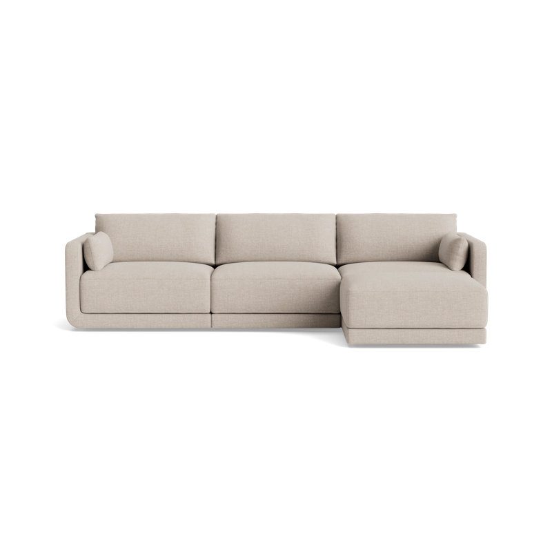 Eva Sofa With Chaise (116"), Performance Weave - Natural